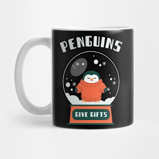 Penguins Give Gifts Animal Facts Mug